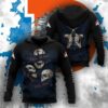 NFL Denver Broncos Skull 3D Hoodie 2, NFL Hoodie