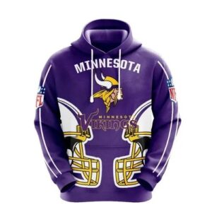 NFL Minnesota Vikings 3D Hoodie 4, NFL Hoodie