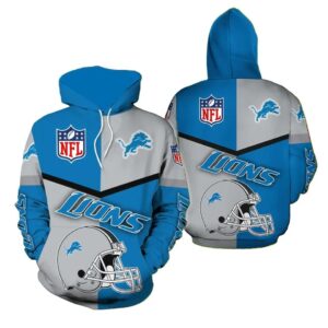 NFL Detroit Lions 3D Hoodie 10, NFL Hoodie