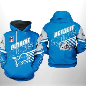 NFL Detroit Lions 3D Hoodie 13, NFL Hoodie