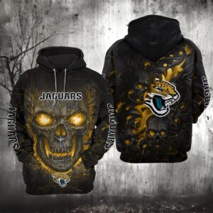 Jacksonville Jaguars Lava Skull 3D Hoodie, NFL Hoodie