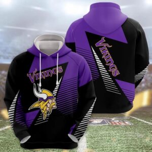 NFL Minnesota Vikings Logo 3D Hoodie, NFL Hoodie