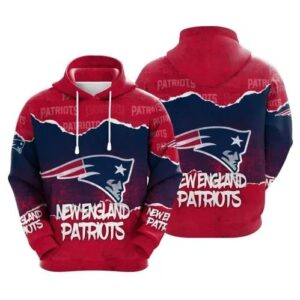 NFL New England Patriots 3D Hoodie 10, NFL Hoodie
