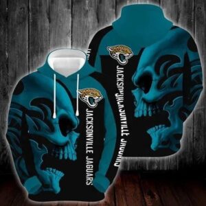 Jacksonville Jaguars Skull Logo 3D Hoodie, NFL Hoodie