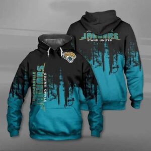 Jacksonville Jaguars Stand United Distressed Grunge 3D Hoodie, NFL Hoodie