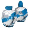 NFL Detroit Lions Logo 3D Hoodie 2, NFL Hoodie