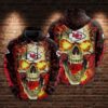 Kansas City Chiefs Burning Skull 3D Hoodie, NFL Hoodie