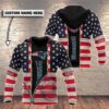 NFL New England Patriots American Flag Zip Personalized 3D Hoodie, NFL Hoodie