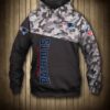 NFL New England Patriots Camo 3D Hoodie, NFL Hoodie