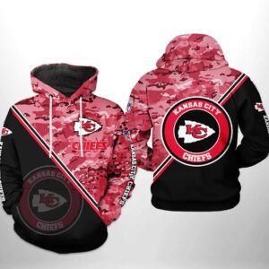 Kansas City Chiefs NFL Camo Team 3D Hoodie, NFL Hoodie