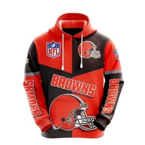 NFl Cleveland Browns 3D Hoodie 13, NFL Hoodie