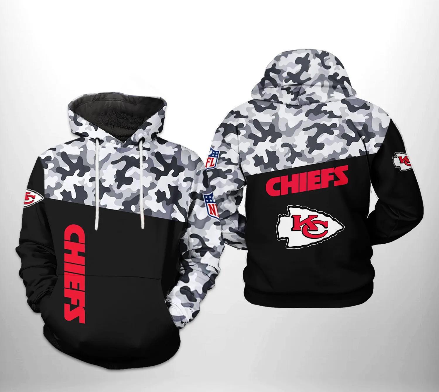 Kansas City Chiefs NFL Camo Veteran Team 3D Hoodie, NFL Hoodie Kansas City Chiefs NFL Camo Veteran Team 3D Hoodie, NFL Hoodie