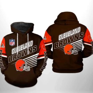 NFl Cleveland Browns 3D Hoodie 15, NFL Hoodie