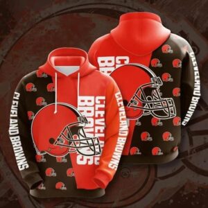 NFl Cleveland Browns 3D Hoodie 16, NFL Hoodie