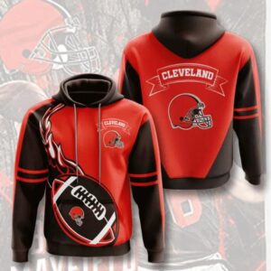 NFl Cleveland Browns 3D Hoodie 17, NFL Hoodie