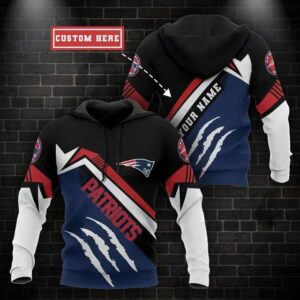 NFL New England Patriots Personalized 3D Hoodie, NFL Hoodie
