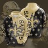 NFL New Orleans Saints 3D Hoodie 10, NFL Hoodie
