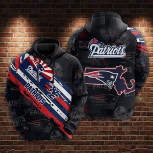 New England Patriots 3D Hoodie, NFL Hoodie