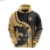 NFL New Orleans Saints Logo 3D Hoodie 12, NFL Hoodie