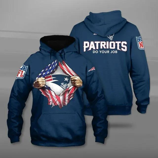 New England Patriots Blood Inside Me 3D Hoodie, NFL Hoodie New England Patriots Blood Inside Me 3D Hoodie, NFL Hoodie