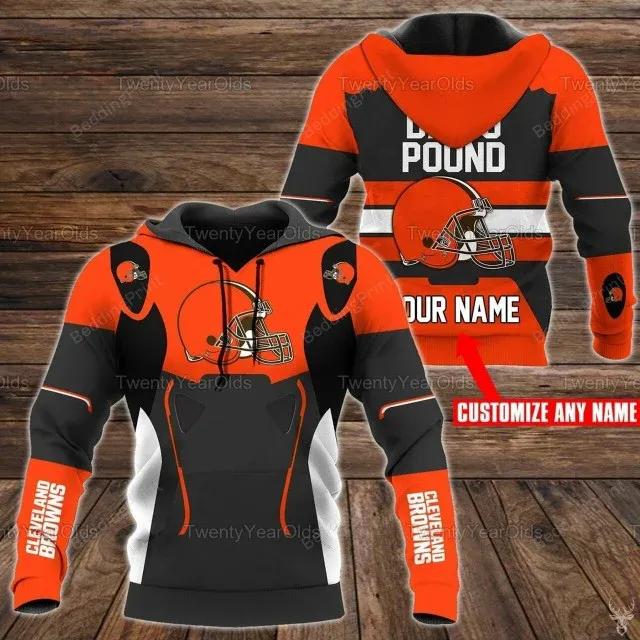 Personalized Cleveland Browns 02 – Hoodie 3D, NFL Hoodie Personalized Cleveland Browns 02 – Hoodie 3D, NFL Hoodie