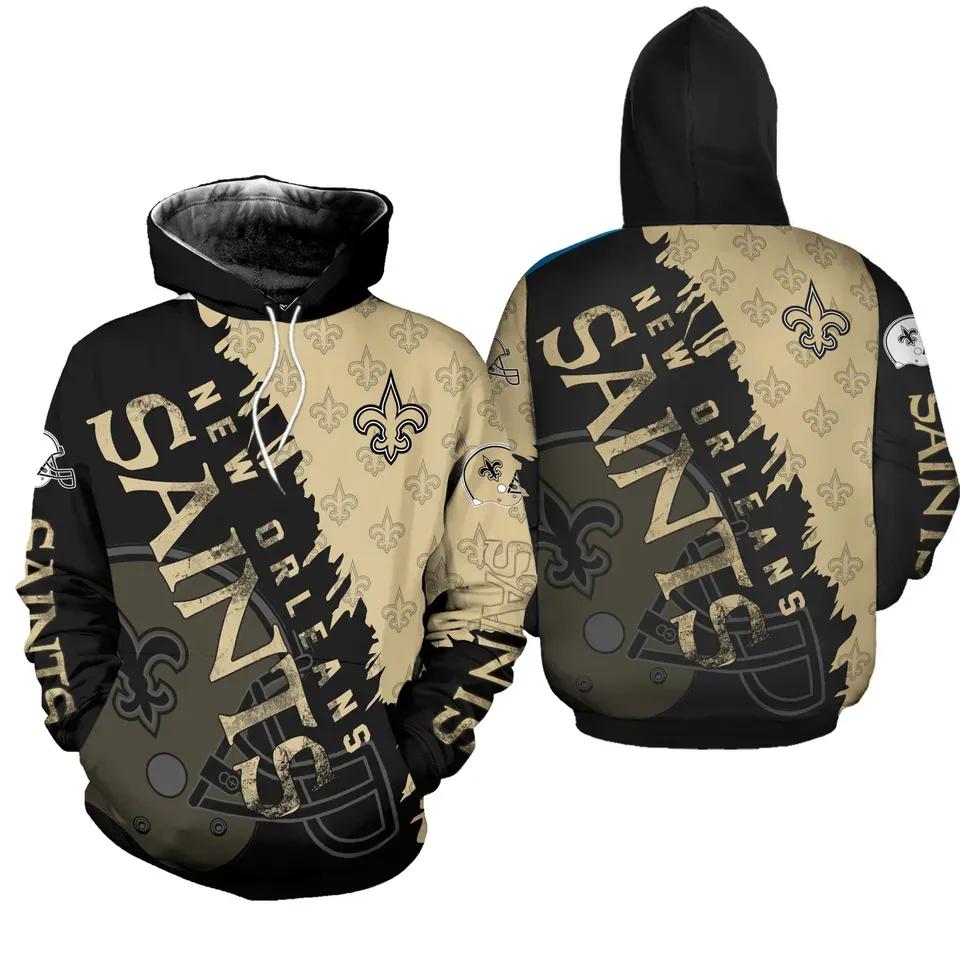 NFL New Orleans Saints Logo 3D Hoodie 8, NFL Hoodie NFL New Orleans Saints Logo 3D Hoodie 8, NFL Hoodie