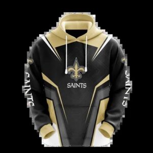 NFL New Orleans Saints Logo 3D Hoodie 9, NFL Hoodie