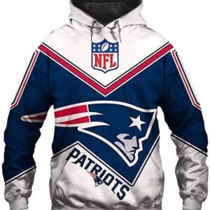 New England Patriots Football 3D Hoodie, NFL Hoodie