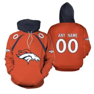 Personalized Denver Broncos Hoodie Season Football Team Apparel Gift Fans, NFL Hoodie