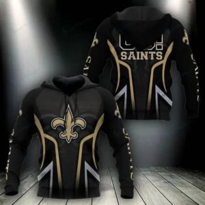 NFL New Orleans Saints Logo 3D Hoodie 2, NFL Hoodie