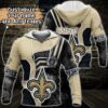 NFL New Orleans Saints Personalized 3D Hoodie 7, NFL Hoodie