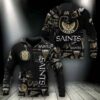 NFL New Orleans Saints Logo 3D Hoodie 3, NFL Hoodie