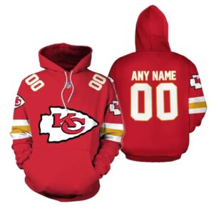 Personalized Kansas City Chiefs Hoodie, NFL Hoodie