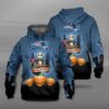New England Patriots Halloween Skellington 3D Hoodie, NFL Hoodie