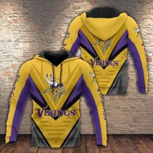 NFl Minnesota Vikings 3D Hoodie 20, NFL Hoodie