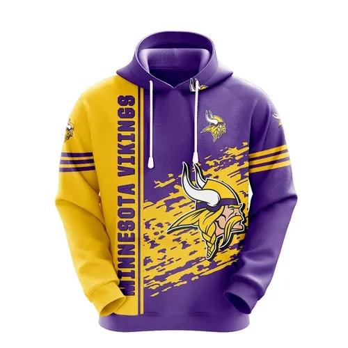 NFl Minnesota Vikings Logo 3D Hoodie 3, NFL Hoodie NFl Minnesota Vikings Logo 3D Hoodie 3, NFL Hoodie