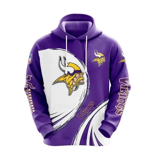 NFl Minnesota Vikings Logo 3D Hoodie 5, NFL Hoodie NFl Minnesota Vikings Logo 3D Hoodie 5, NFL Hoodie