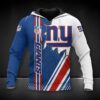 NFL New York Giants Logo All Over Print Hoodie, NFL Hoodie