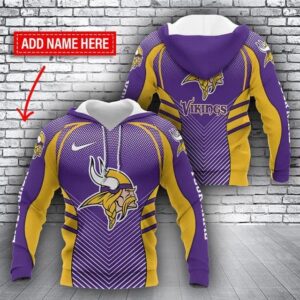 NFl Minnesota Vikings Personalized 3D Hoodie, NFL Hoodie
