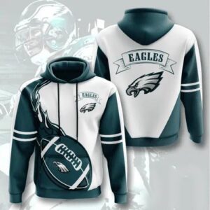 Philadelphia Eagles Fire Ball 3D Hoodie, NFL Hoodie