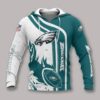 Philadelphia Eagles Fire Ball All Over Print Hoodie, NFL Hoodie