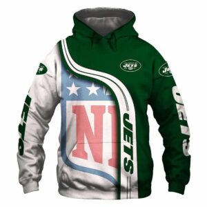 NFL New York Jets Logo 3D Hoodie 1, NFL Hoodie