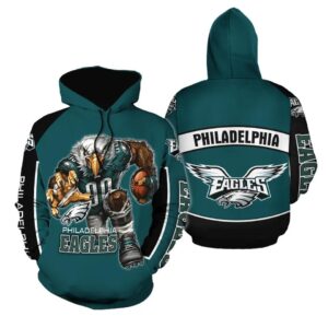 Philadelphia Eagles Football Band 3D Lightweight Hoodie, NFL Hoodie