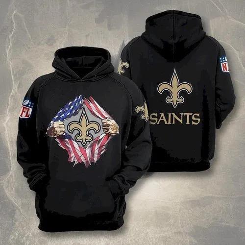 New Orleans Saints Blood Inside Me Heart 3D Hoodie, NFL Hoodie New Orleans Saints Blood Inside Me Heart 3D Hoodie, NFL Hoodie