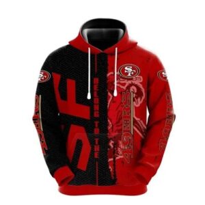 San Francisco 49ers 3D Hoodie 3, NFL Hoodie