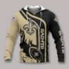 New Orleans Saints Fire Ball All Over Print Hoodie, NFL Hoodie