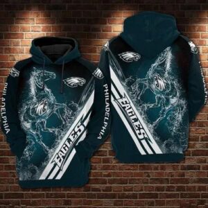 Philadelphia Eagles Horse 3D Hoodie, NFL Hoodie