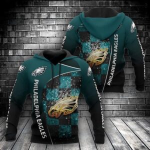 NFL Philadelphia Eagles 3D Hoodie 11, NFL Hoodie