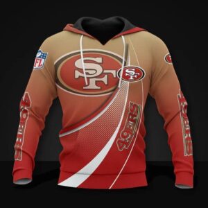 San Francisco 49ers All Over Print Hoodie, NFL Hoodie