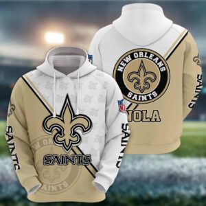New Orleans Saints Logo 3D Clothing, NFL Hoodie